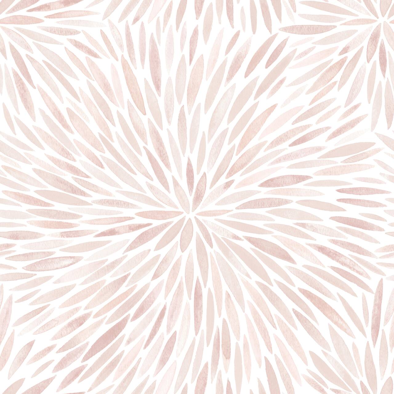 RoomMates Pink Cat Coquillette Burst Peel & Stick Wallpaper